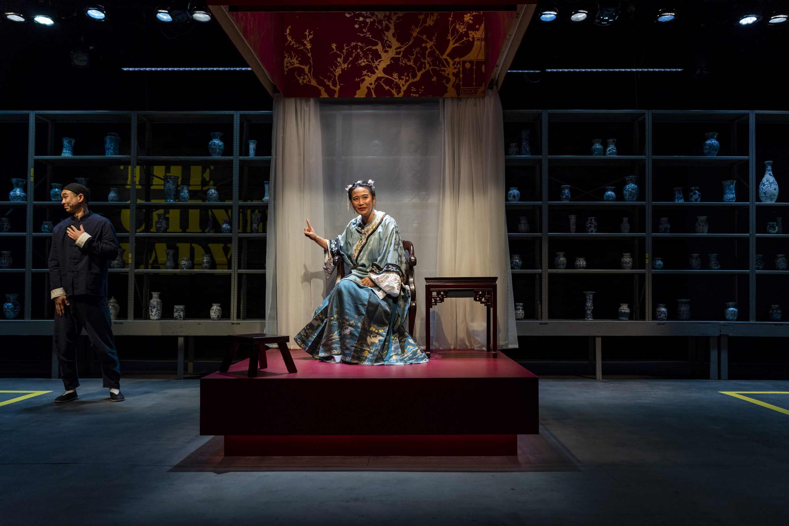 Roger Yeh and Christina Liang in THE CHINESE LADY at the Kitchen Theatre (photo by Gary Hodges)